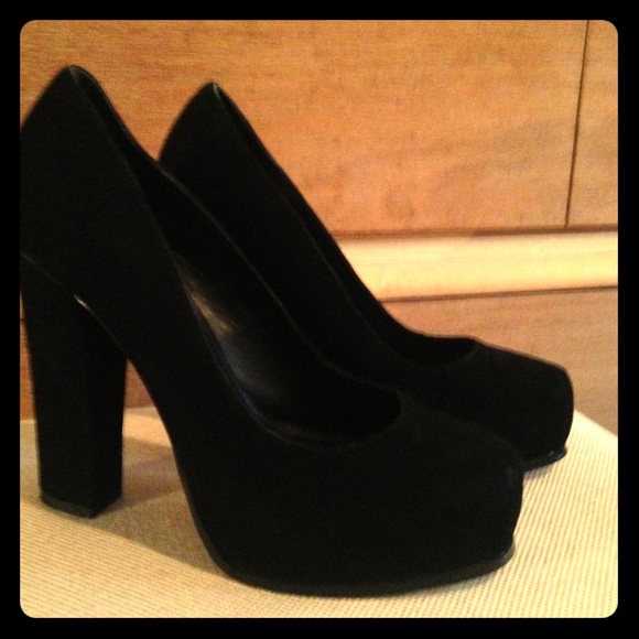 Steve Madden suede platform heels size 8 - Picture 2 of 6